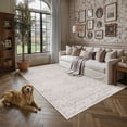 thumbnail image 3 of BERTHMEER 9'x12' Area Rugs for Living Room Rugs for Bedroom Gray Vintage Non Slip Washable Large Farmhouse Office Dining Room Oriental Traditional Distressed Carpets, 3 of 7