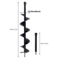 thumbnail image 4 of 6inch Diameter Earth Auger Drill Bit w/Extension Bar Fit Garden Yard Planting, 4 of 12