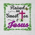 thumbnail image 3 of Wild Bobby, Raised On Sweet Tea & Jesus, Inspirational Christian, Men Premium Tri Blend Tee, Heather White, Small, 3 of 5