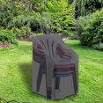 thumbnail image 3 of Yuarrent Cubierta impermeable para silla de exterior, a prueba de viento, a prueba de polvo, para Patio, salón, tela, hogar, patio, sofá, Cubiertas para muebles de jardín, 3 of 6