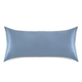 thumbnail image 3 of Dailycode Satin Pillow Case Standard Silk Pillow Cover for Hair and Skin Envelope Closure Blue 20"x26", 3 of 9