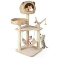 thumbnail image 1 of Costway 48" Tall Cat Tree Tower Multi-Level Play Activity Center withCondo Hammock Cushion, 1 of 10