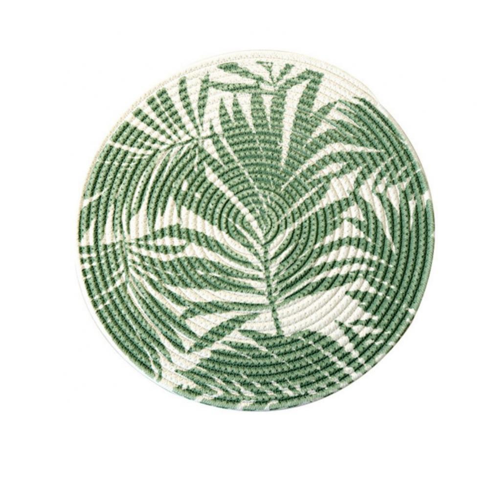 15Inch Round Placemats Farmhouse Boho Placemats Cloth Placemat Rustic