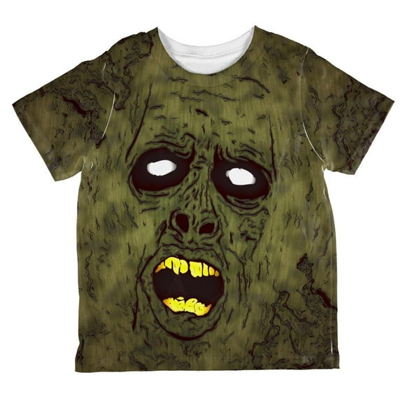 Halloween Dirty Ugly Zombie Face All Over Toddler T Shirt Multi 6T