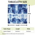 thumbnail image 2 of Colorful Tie Dye Pattern Square Fitted Tablecloth with Elastic Edge,Square Table Cover,Washable Elastic Table Cover for Home Kitchen Party Decor 34"x34", 2 of 6