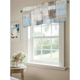 thumbnail image 6 of Blue Brown Abstract Curtain Valances for Windows, Oil Painting Simple Geometric Art Kitchen Valance Window Treatment, Light Filtering Block Curtains for Bathroom/Bedroom/Living Room 42'' x 18'', 6 of 9