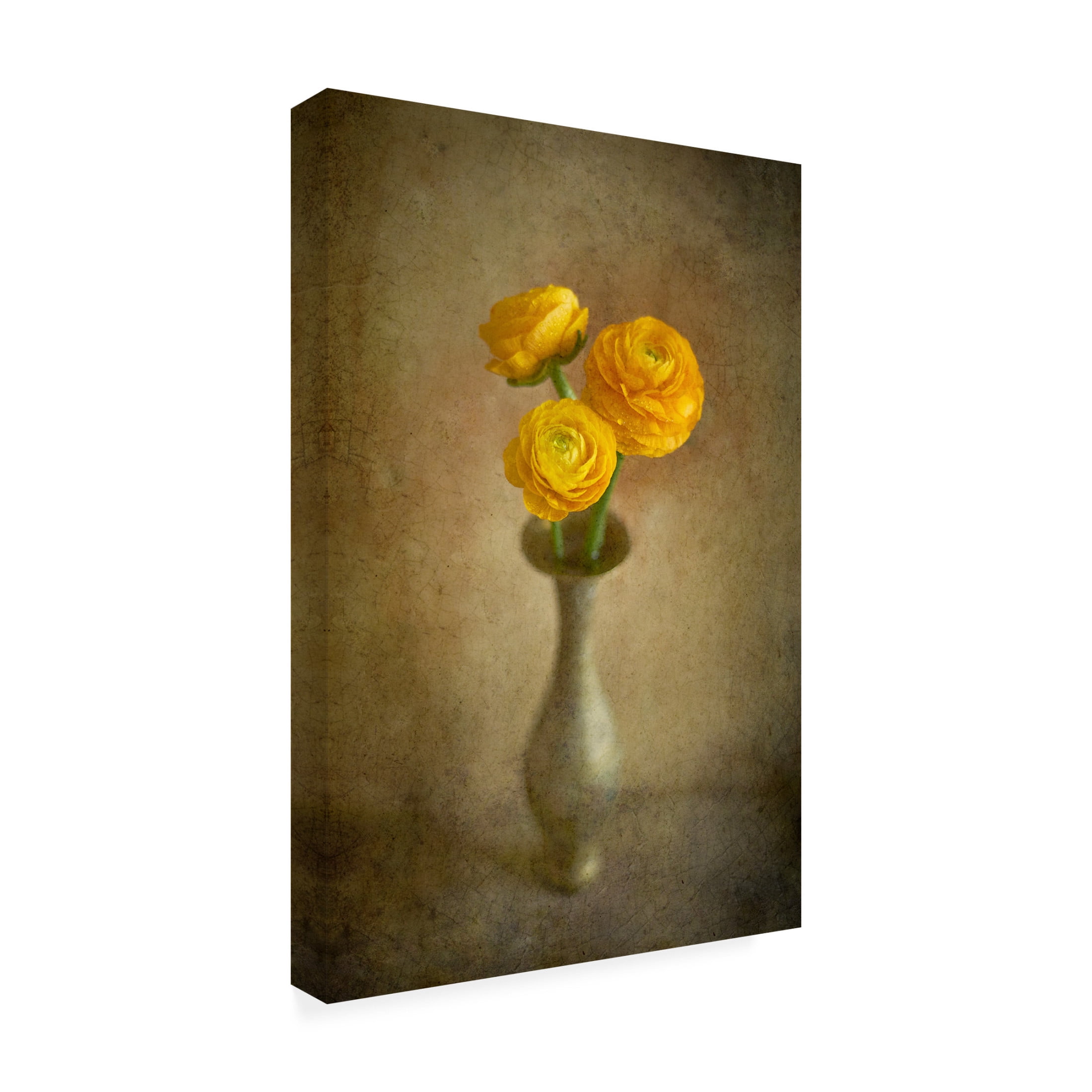 Canvas Wall Art - Igor Tokarev 'Yellow Buttercups' Wall Art for Living Room, Bedroom, or Office D?cor by Trademark Fine Art - 30 x 47 Inches