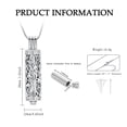 thumbnail image 2 of Urn Necklace for Ashes with Hollow Vial Cylinder Tree of Life Memorial Jewelry for Women Men Ashes Holder, 2 of 6