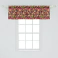 thumbnail image 2 of Ambesonne Groovy Window Valance, Hippie Paisley Leaves, 54" X 18", Multicolor, 2 of 3