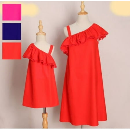 Summer Family Matching Mommy ; Me Off Shoulder Dress Best (Best Offers On Dresses)