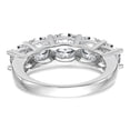 thumbnail image 6 of 14K White Gold Cushion Five Stone Ring Band Moissanite Size 6 (2.26 cttw.), 6 of 8