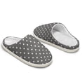 thumbnail image 4 of FUIALDOLG Mens Slippers House Slippers Indoor Outdoor Warm Fuzzy Comfy Fluffy House Shoes, 4 of 7