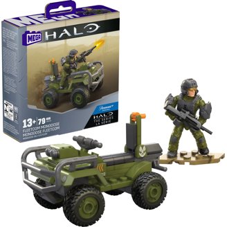 5 MEGA Construx Halo Infinite UNSC Marine Action Figure Set #2 - 1.75” Buildable Vehicle Set, No Packaging