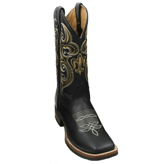MEN'S RODEO COWBOY BOOTS GENUINE LEATHER WESTERN SQUARE TOE BOTAS La Carreta