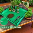 thumbnail image 3 of Alfombrilla para trasplantar plantas de interior y controlar el desorden, 66 cm x 66 cm, gruesa, impermeable, plegable, para suculentas, portátil, para jardinería, regalos para mujeres y hombres,, 3 of 6
