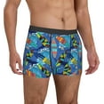 thumbnail image 5 of Men's Boxer Briefs, Hawaiian Style Shark Wave Skateboard Soft Comfy Mens Underwear Boxer Briefs Breathable With Widen Waist, 5 of 7