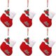 thumbnail image 1 of Paquete de 6 4 mini calcetín de Navidad, lindos calcetínes de Navidad rojos para regalo de Navidad kaili Sencillez, 1 of 5