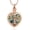 Type-A-Rose, variant on Tree of Life Urn Necklace for Ashes Heart Cremation Jewelry with Crystal / Abalone Shell Heart Urn Ashes Keepsake Necklace for Women Ashes Holder with Funnel Filler Jewelry