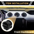 thumbnail image 2 of Unique Bargains Dashboard AC Heater Air Vent for Ford F-250 F-350 F-450 2011-2016 Center Dash A/C Outlet Air Outlet Vent Duct Plastic Black 1 Pc, 2 of 6