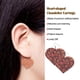 thumbnail image 2 of Sonducket Pendientes en forma de corazón estilo elegante brillo ostentoso oreja colgante multicolor joyería exagerada elementos pendiente Ropa, zapatos y accesorios Miscelánea azul polvoriento, 2 of 6
