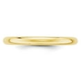 thumbnail image 3 of Auriga Fine Jewelry 10K Yellow Gold 2.5mm Half Round Wedding Band for Women Size- 9.5, 3 of 5