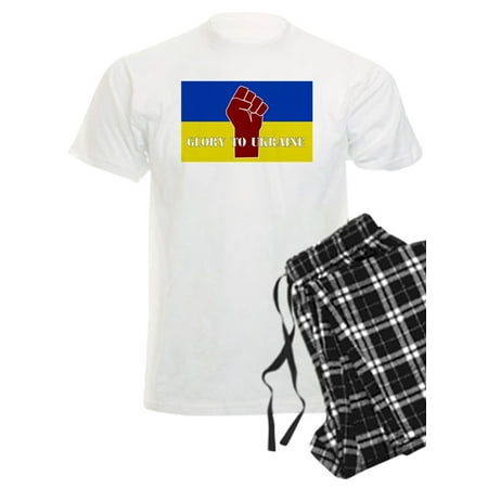 

CafePress - Glory To Ukraine Pajamas - Men s Light Pajamas
