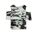thumbnail image 2 of bar III Womens Printed Knit Blouse, Multicoloured, X-Small, 2 of 2