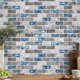 thumbnail image 5 of Vivid Tiles Blue Peel and Stick Tiles 3D Brick Effect Waterproof Kitchen Backsplash Decor Self Adhes, 5 of 5