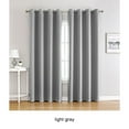 thumbnail image 3 of Cortinas de poliéster Yuarrent 2 uds gris claro 132*160, 3 of 6