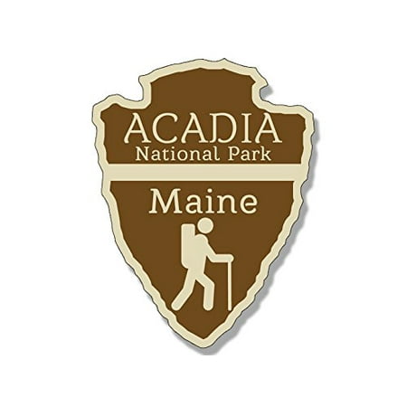 Arrowhead Shaped ACADIA National Park Sticker (rv hiking