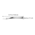 thumbnail image 6 of 4 Pcs Fruit Fork Wedding Decor Mini Cakes Stainless Steel Tableware Cutlery Forks Cocktail Two-tine Cupcakes, 6 of 6