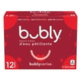 thumbnail image 4 of Bubly Cherry Sparkling Water Beverage, 12x355ml cans, 4.26L/144 oz, 4 of 4