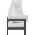 thumbnail image 4 of Meridian Furniture Nizuc White Outdoor Patio Modular Sofa, 4 of 9