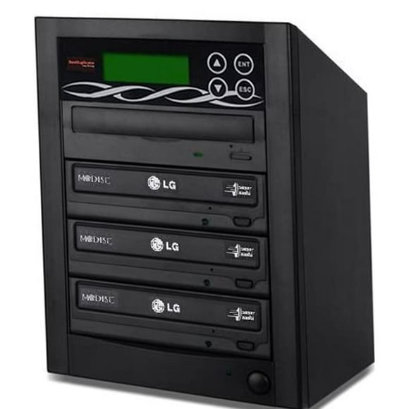 Bestduplicator BD-LG-3T 3 Target 24x Duplicateur de DVD SATA avec Brûleur Bestduplicator Intégré (1 à 3)