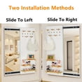 thumbnail image 4 of Hidden Wall Mirror  2 in 1 Full Length Mirror, Entryway Wall Mounted Cabinet with Sliding Pegboard Display Shelf for Entryway Bedroom Living Room Decorative, 4 of 8