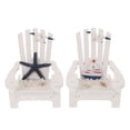 thumbnail image 1 of 2Pcs Small Wooden Chair Ornament Beach Decor Nautical Decoration for Home Office, 1 of 4