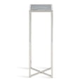 thumbnail image 3 of Kate and Laurel Jaspur Modern Drink Table, Gray and Silver, Decorative Glam Marble Accent Table for Display and Storage, 3 of 6
