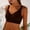 #0134-Coffee, variant on Backless Bras for Women, Front Closure Floral Embroidered Splicing Design, Adjustable Straps Push Up Support, Seamless Beautiful Everyday Underwear Gift
