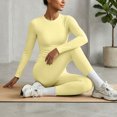 thumbnail image 5 of Workout Sets for Women Quick-Dry Long Sleeve Yoga Set 2 Piece Activewear for Gym, Workout and Running 12 Xl, 5 of 5