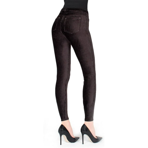 MeMoi Stretch Corduroy Leggings Thin-Rib Womens Legging 