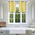 thumbnail image 2 of Gorgeous Home Linen D24 Yellow 2-Piece Short Half Window Blackout Curtains, 2 of 5