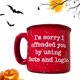 thumbnail image 3 of Taza de café divertida, taza de cerámica con calabazas, hojas y otoño, taza de café de 15 oz, taza de cerámica, taza única con mensaje sarcástico para mujeres., 3 of 4