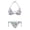 Butterfly and Floral Pattern, variant on Polyester Fabric Bikini Set for Women Back Strap 2 Piece Halter Bikini Set Colorful Fish Scale Pattern