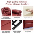 thumbnail image 3 of Home Theater Silla reclinable manual de asiento con tira de luz led para sala de estar, 3 of 5
