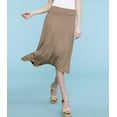 thumbnail image 2 of Cuteduck Womens High-Waist Elegant A-Line Flowy Midi Skirt S-XXL, 2 of 5