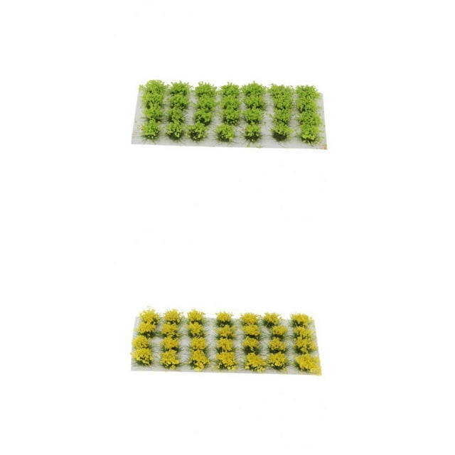 Mechones de césped de estudio de 8 mm 1/72 1/48 1/35 para escenarios verde amarillo Baoblaze Studio Grass Tufts