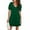 2-Green, variant on SELONE Beach Dresses for Women Summer Dresses for Women Casual Short Sleeve V Neck with Pockets Summer Solid Color Fashion Beach Classy Y2K Soft Hawaiian Dresses Plus Size Dress for Women Black S