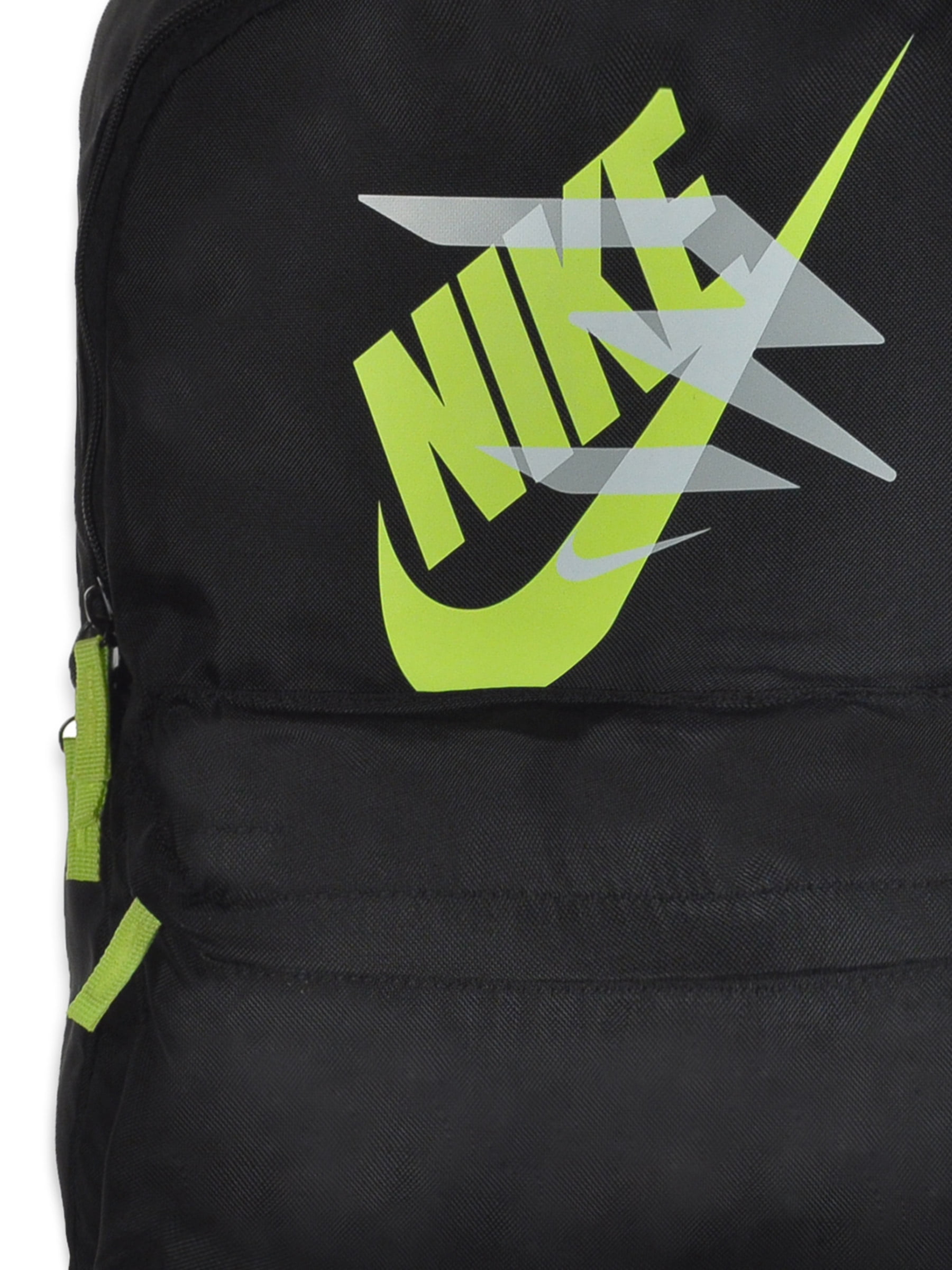 Black and green nike backpack sale
