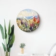 thumbnail image 4 of 10 Inch Wall Clock Battery Operated Silent Clock Decorative for Office, Kitchen, Outdoor, Living RoomOil Painting Flowers Beautiful Field Flowers Lovely, 4 of 4