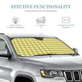 thumbnail image 4 of Bingfone Yellow Checkboard Car Windshield Sunshade,Sun Foldable Sun Shield Sun Visor for Car - Medium, 4 of 9